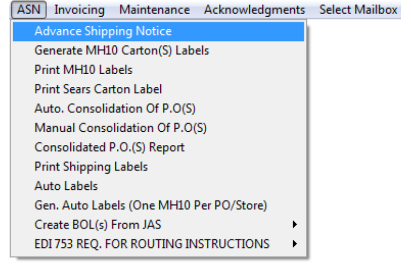 Updating the MH10 Labels of an ASN