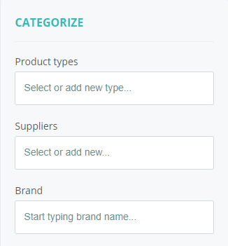 Select Product Type