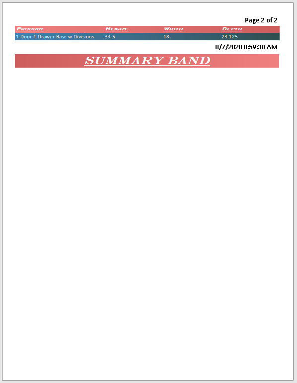 Fig. 02 - Report without an Empty Data Band