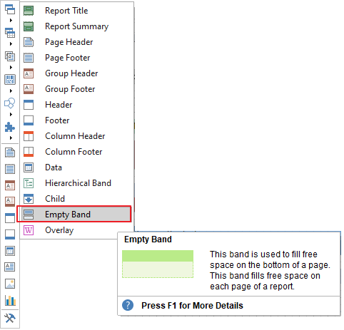 Fig. 01 - Empty Data Band