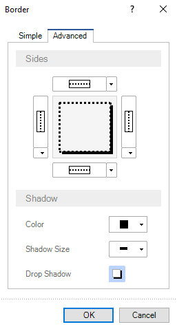 Advanced Border Menu