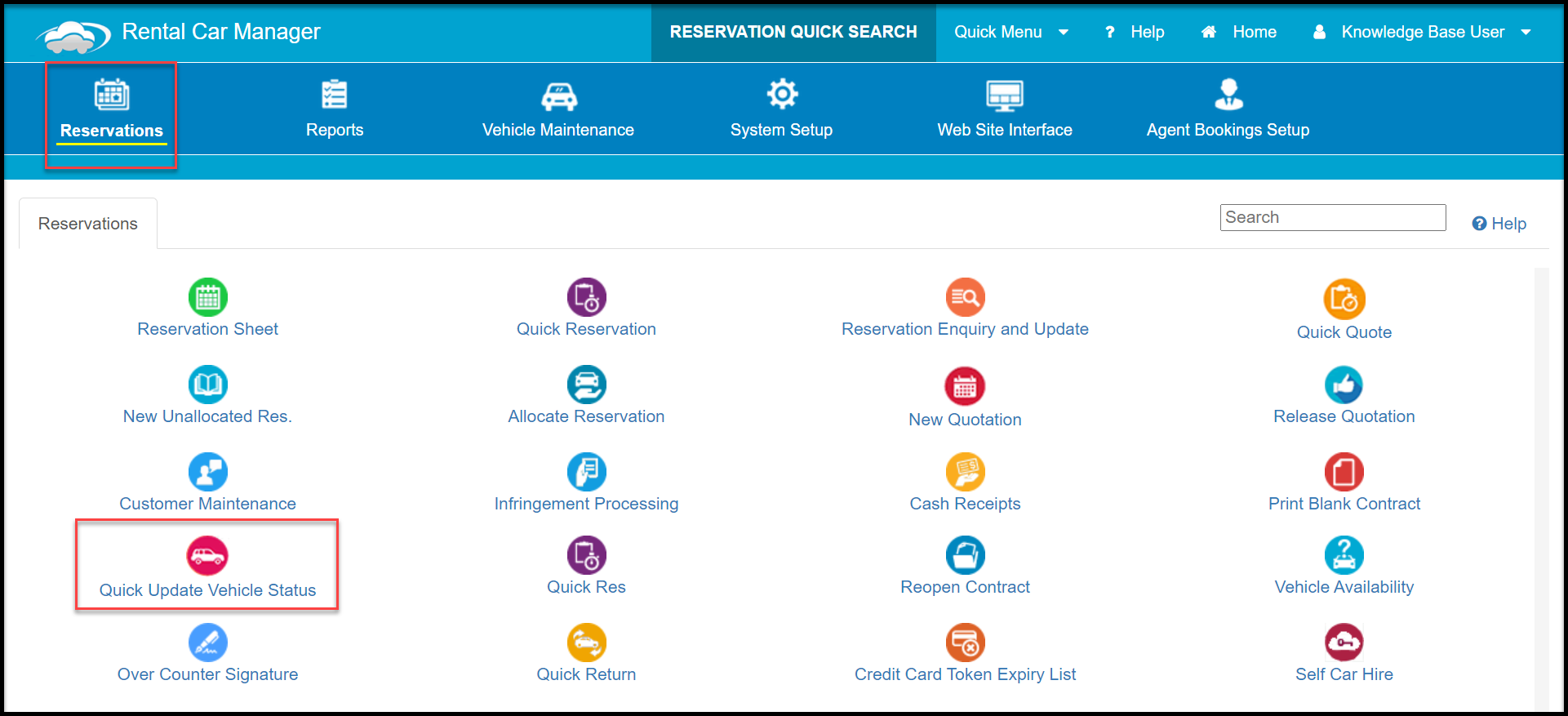 Quick Update Vehicle Status