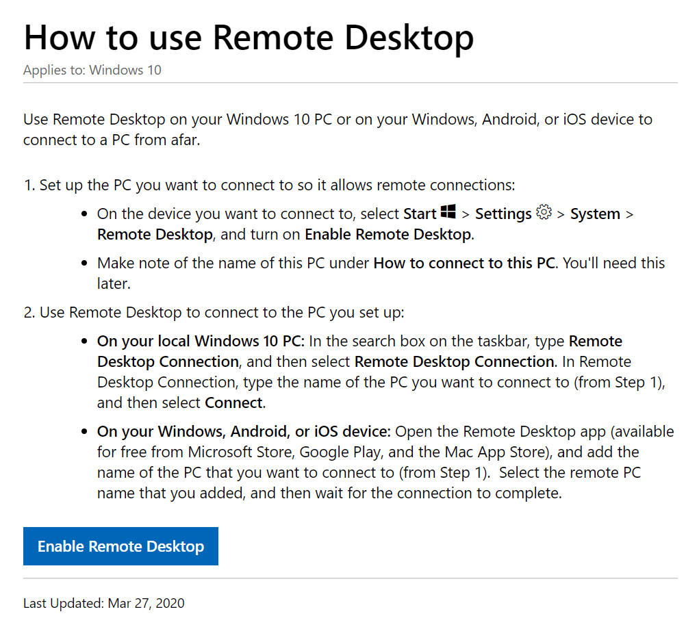 How to Turn on Microsoft Remote Desktop
