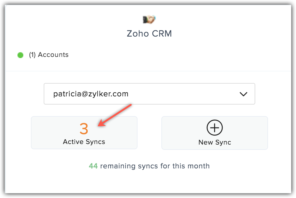 crm active syncs