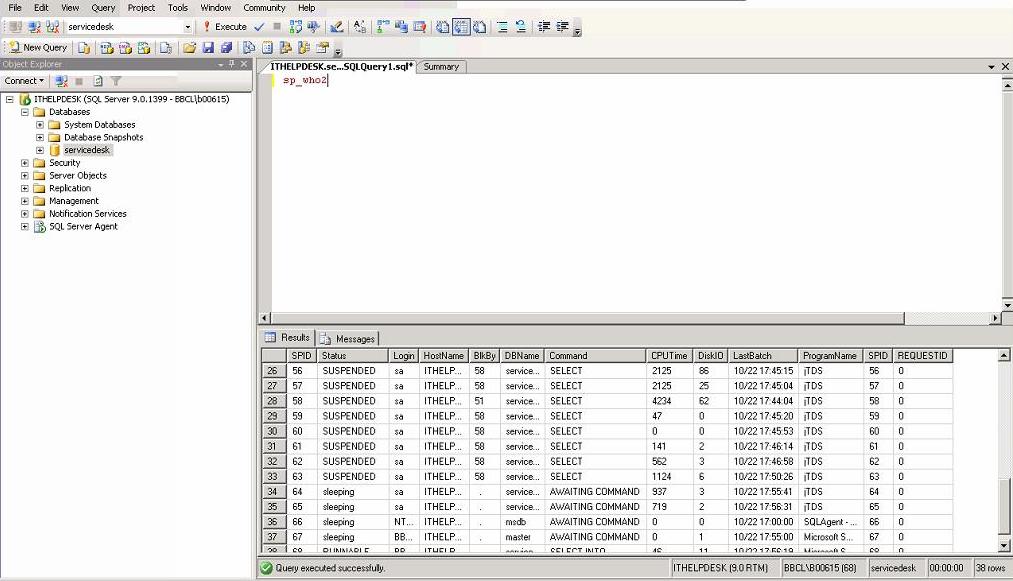 How to find the MSSQL Lock on the database directly?
