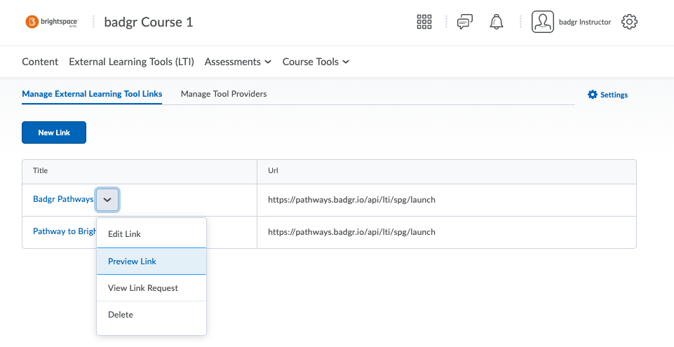 Preview LTI pathway