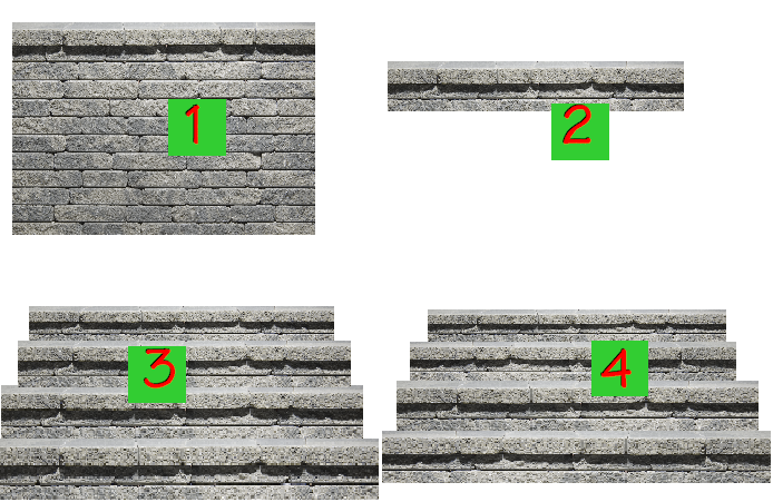 Creating Steps from a Wall Pattern
