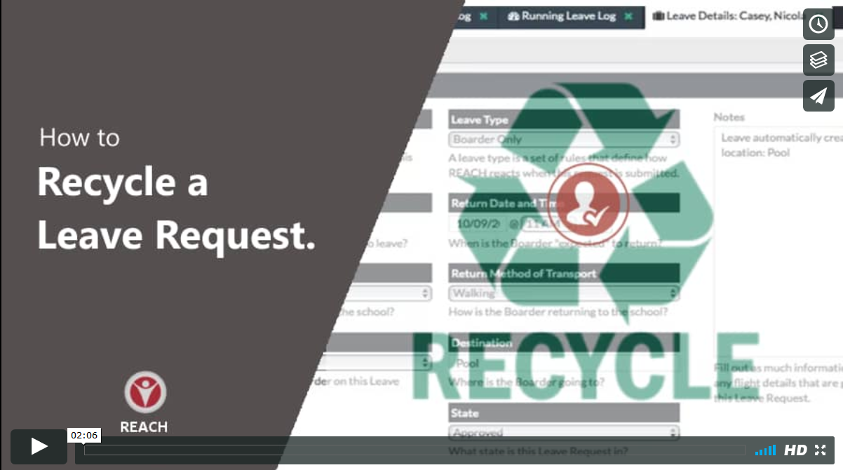 ARTICLE How to Recycle a Leave Request