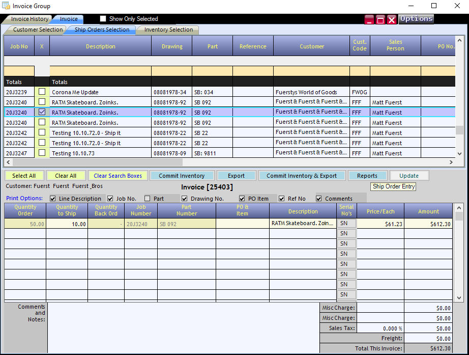 Invoice Group