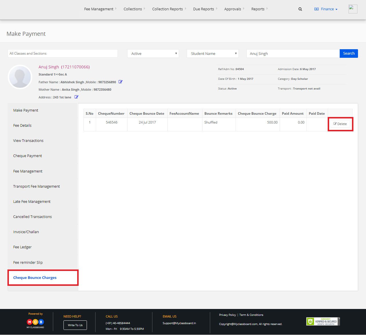 How To Remove Cheque Bounce Charges 