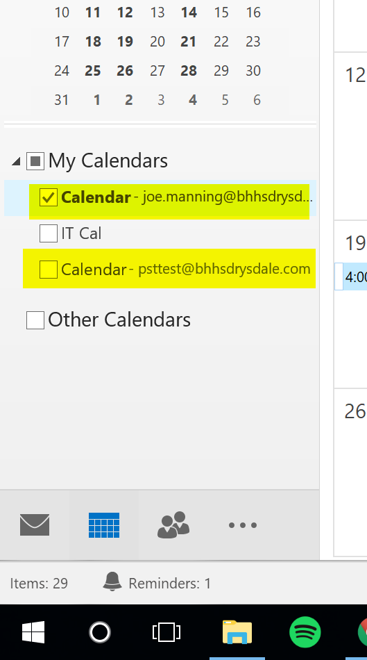 How to move calendar items between calendars in Outlook
