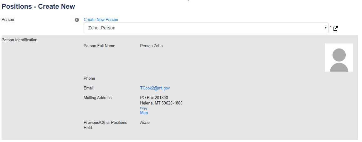Example create new person page