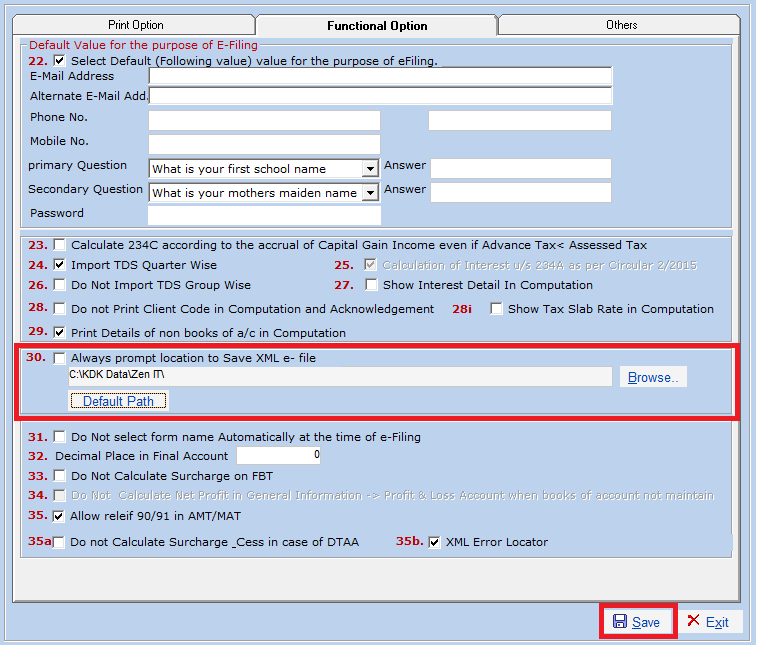 how-to-change-the-xml-file-saving-location