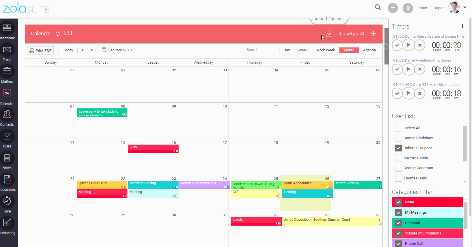 Can I undo a Calendar import?
