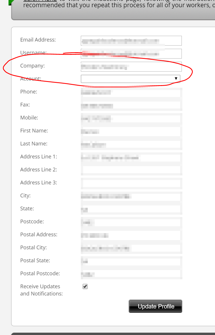 How do I change information on an Induction or Training Course Certificate?