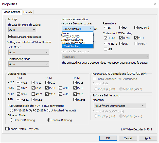 Video decoder. Video Decoder что это. Lav Filter MPC. Hardware Accelerated decoding. Lav Audio Decoder как удалить - ПК Знаток.