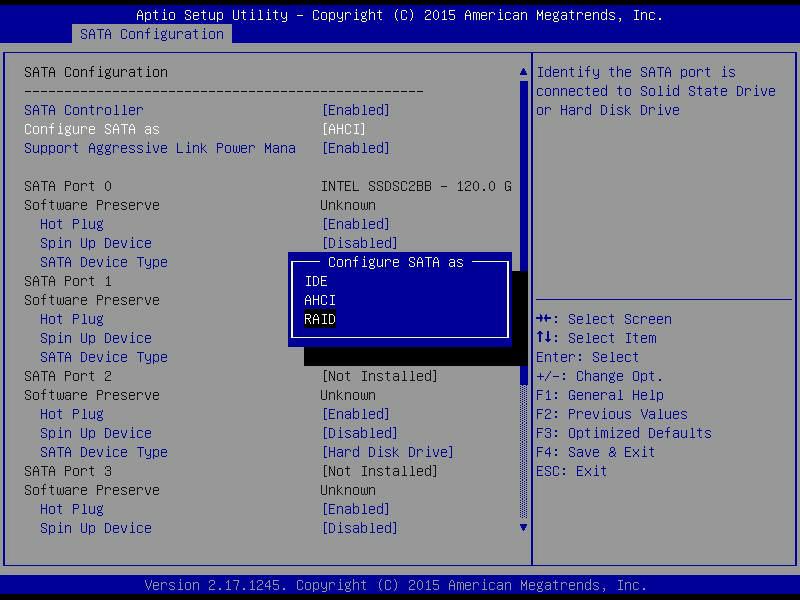 Creating a RAID 1 with the Onboard Intel C612 chipset