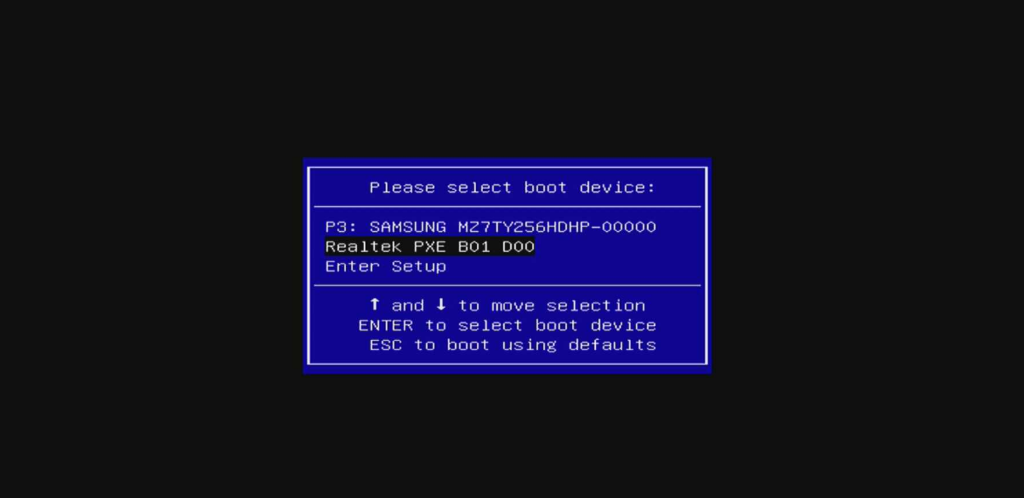 Realtek pxe b02 d00 что это