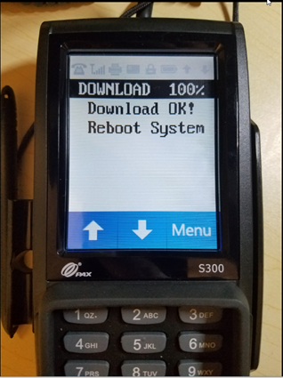 Pax/s300 Reset to default