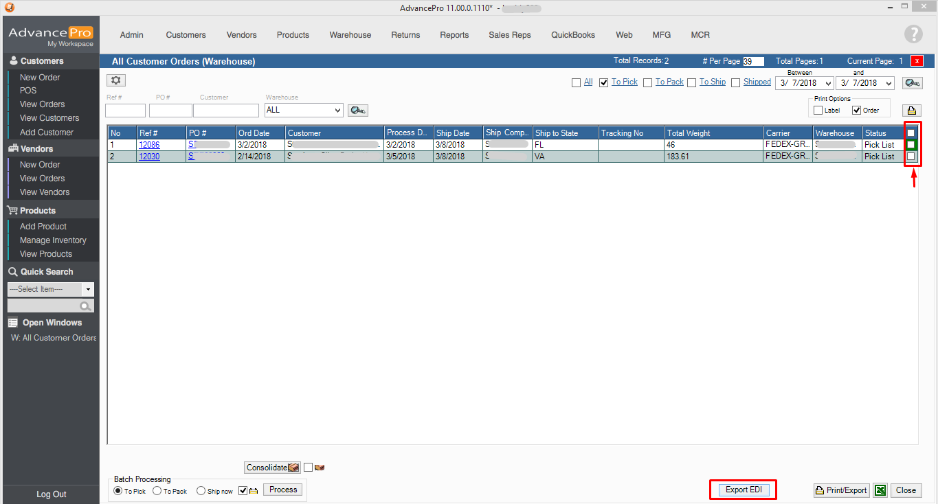 edi 856 document sample EDI Export: Notice Advance Ship