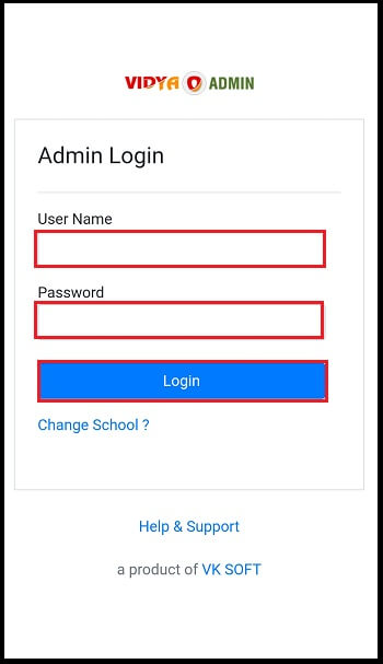 How to Login in VIDYA Admin App