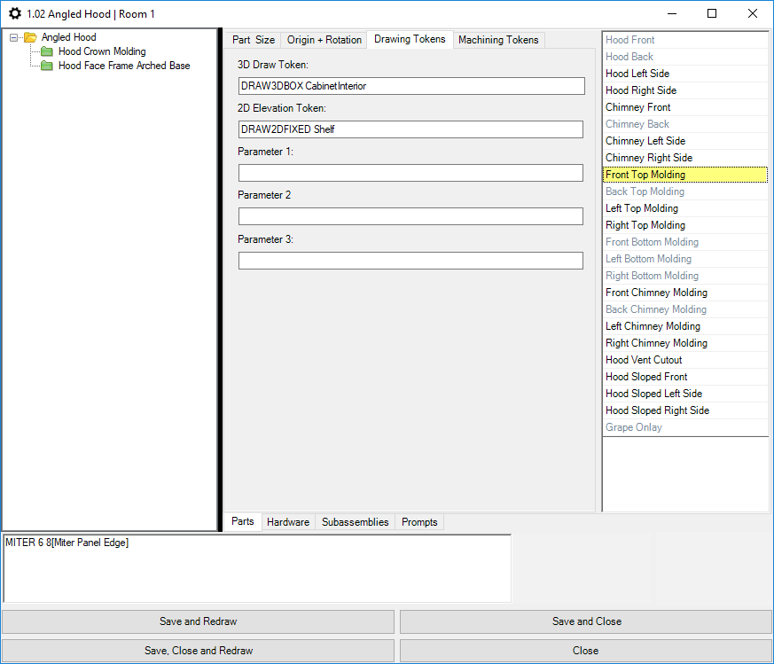 3D Draw Token and 2D Elevation Token