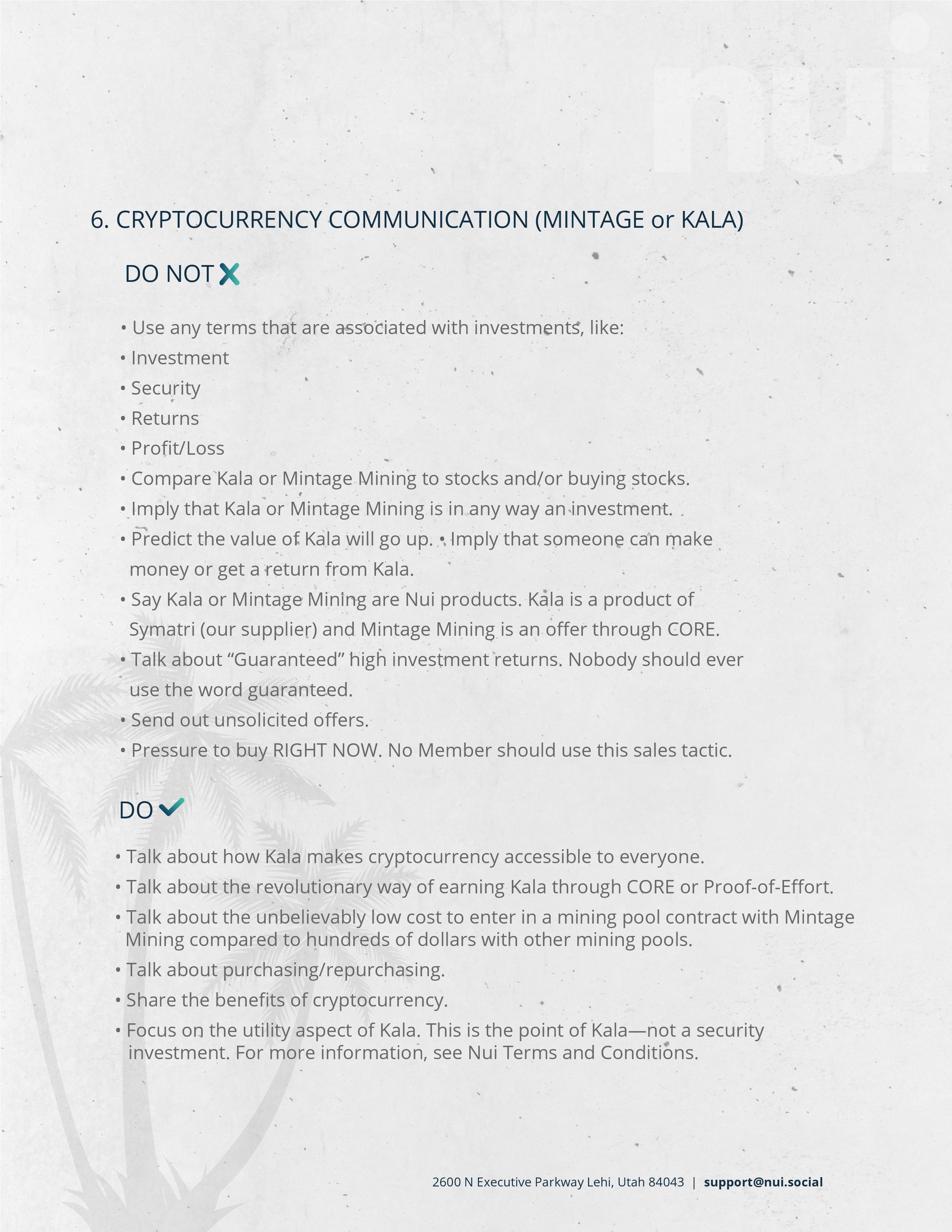 Nui Social Marketing Guidelines