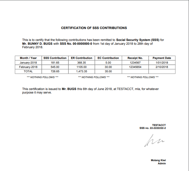 How to Generate Government Certificate of Contribution – Sprout Solutions