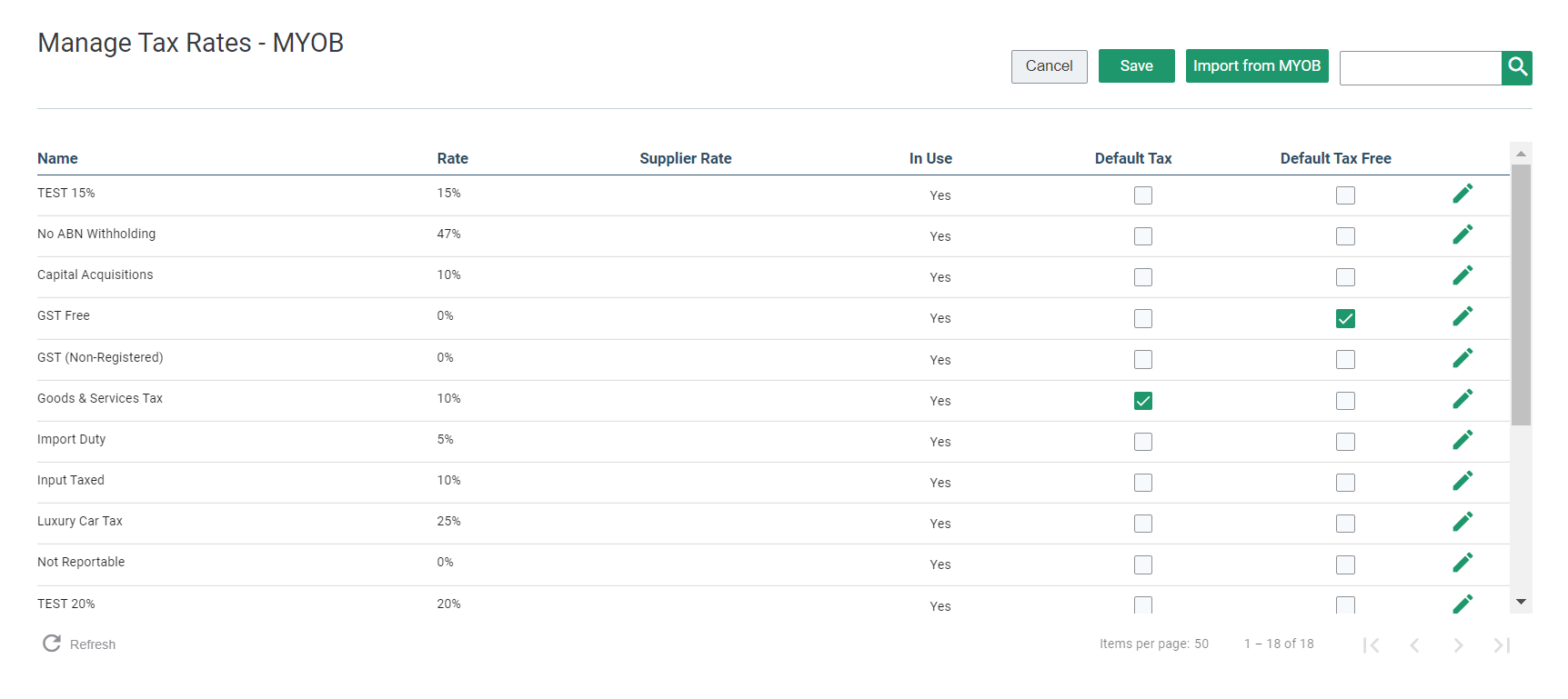 Connecting to MYOB AccountRight