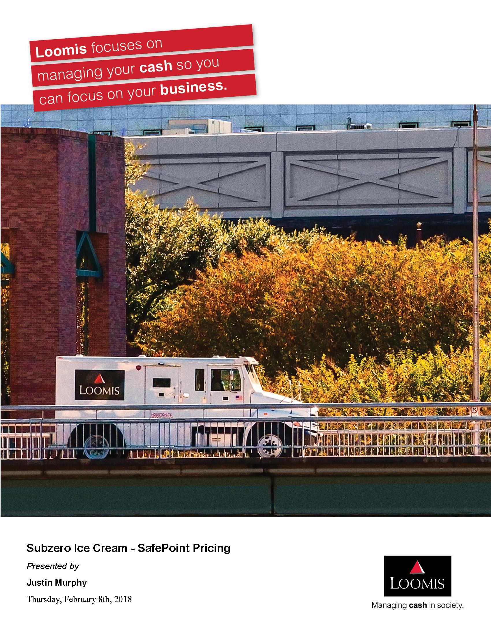 Cash Management Loomis Smart Safe.