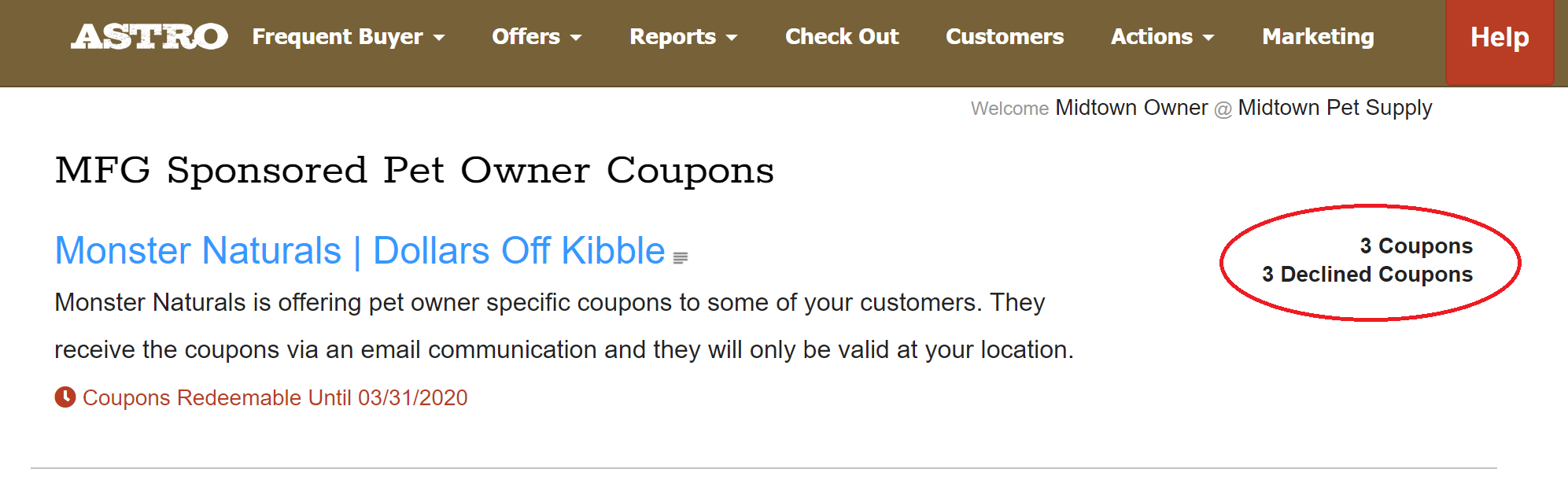 Astro Coupons Opting Out Of Or Opting Back In To A MFG Sponsored Coupon