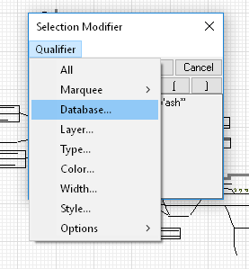 Selection modifier box