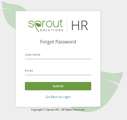 I Forgot My Sprout HR Password -- What Now? – Sprout Solutions