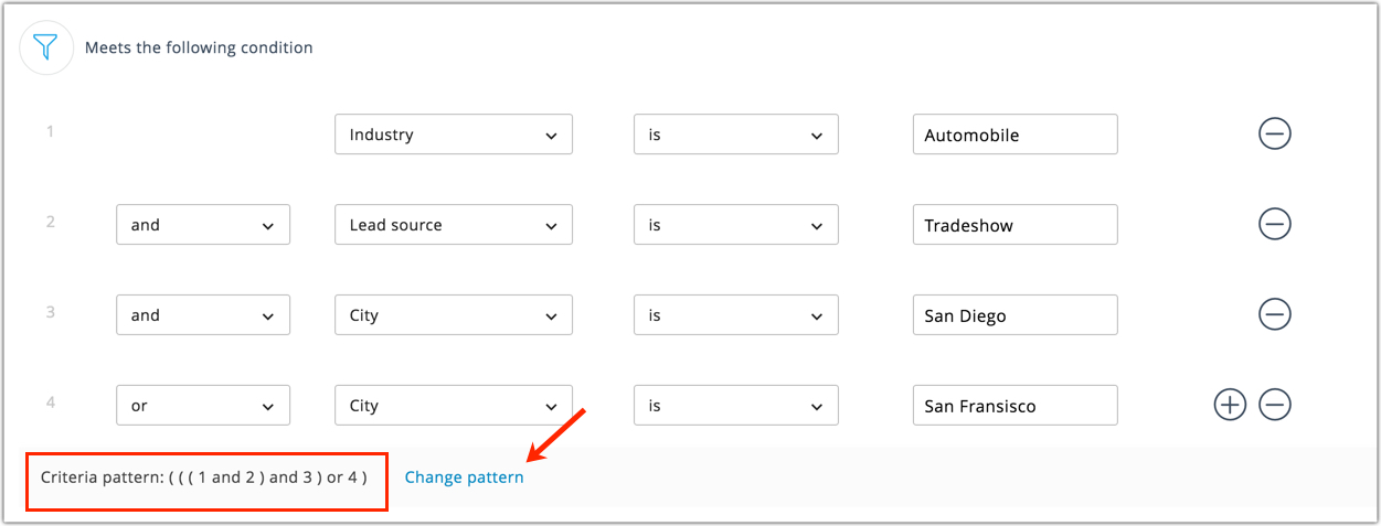 Criteria pattern 