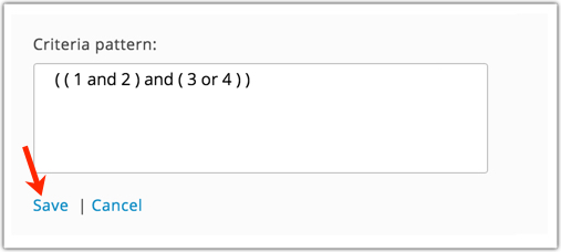 Edit criteria pattern 