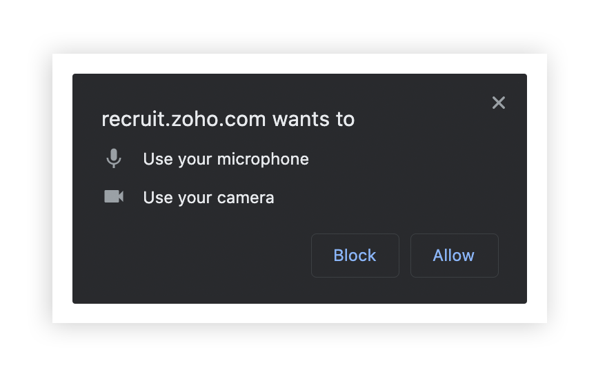 Zoho Recruit Live Interview Interviewer Aspect