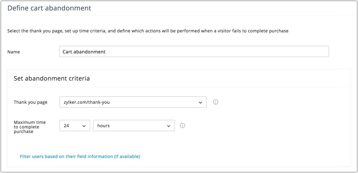 Creating site abandonment 