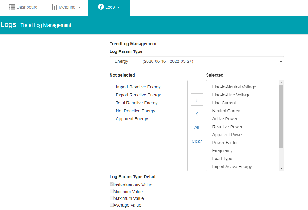 Graphical user interface, tableDescription automatically generated