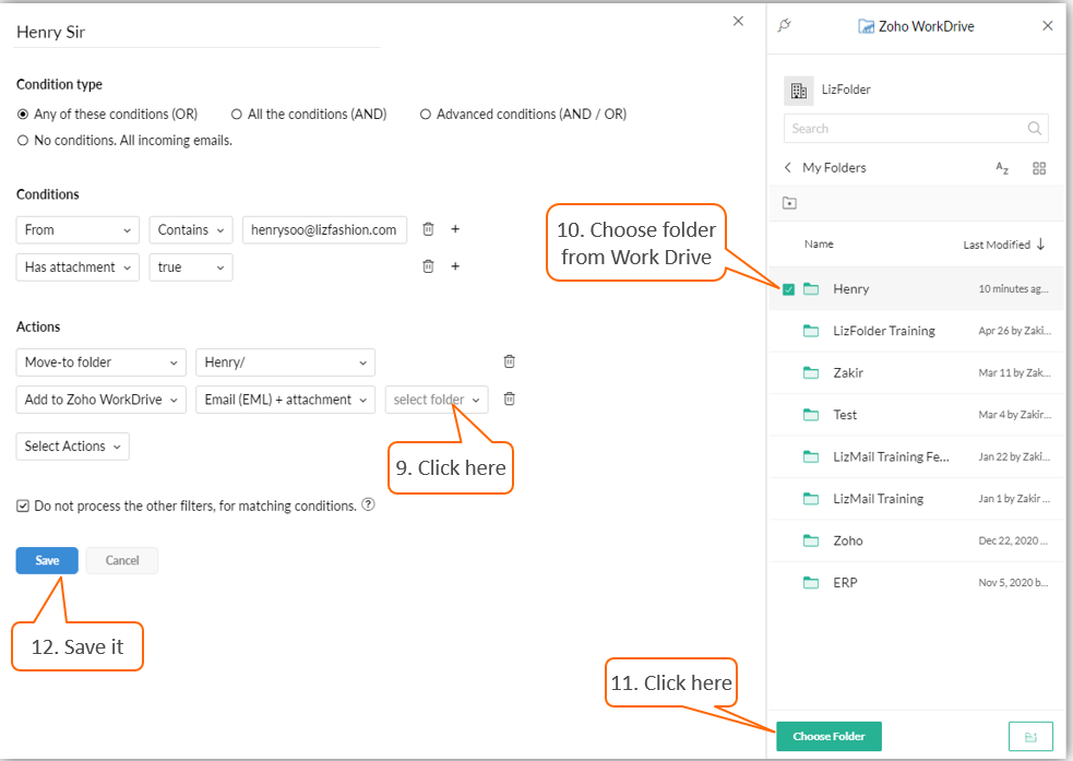 how-to-sync-lizmail-folder-with-lizfolder-workdrive-folder