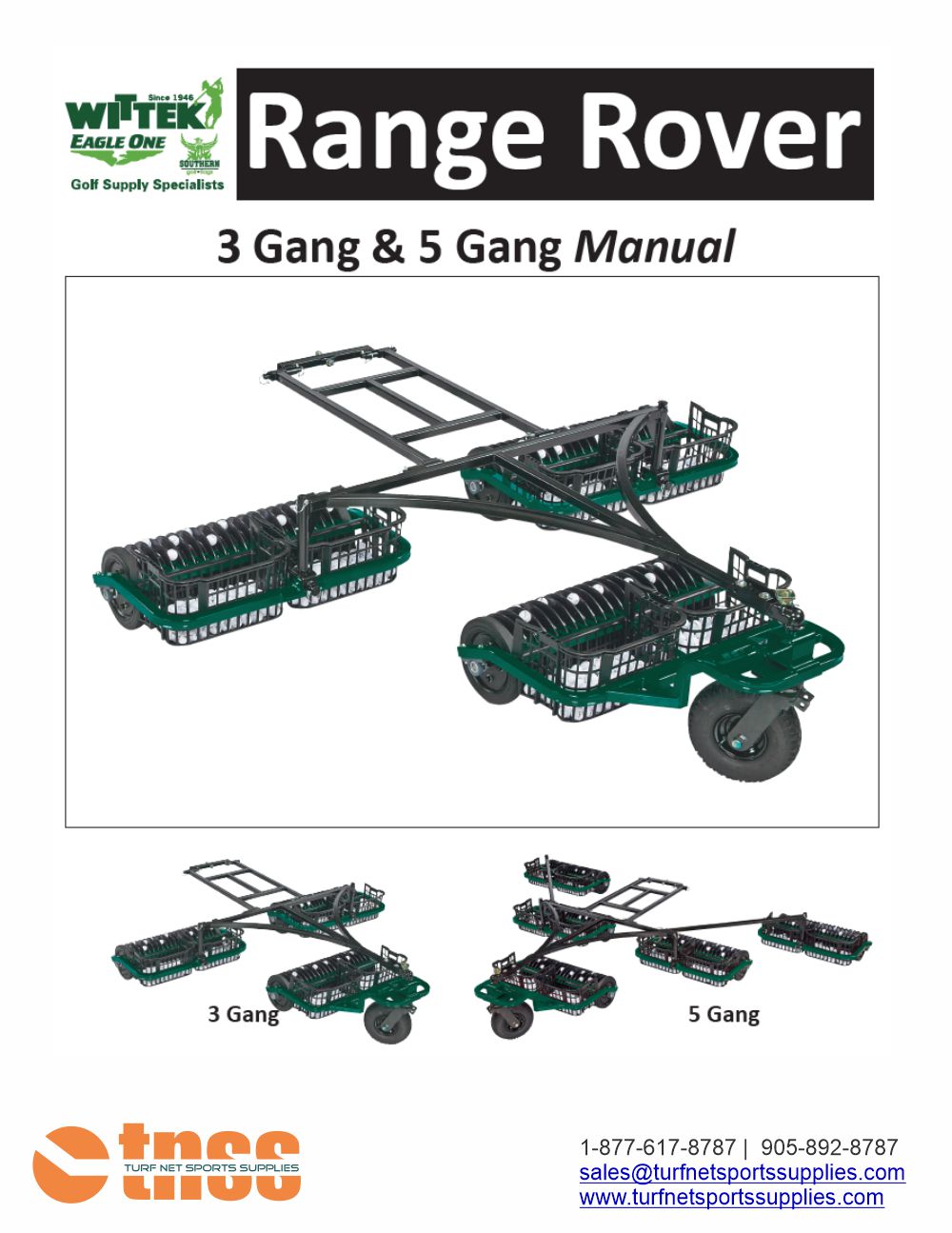 range rover 3 gang and 5 gang picker manual cover