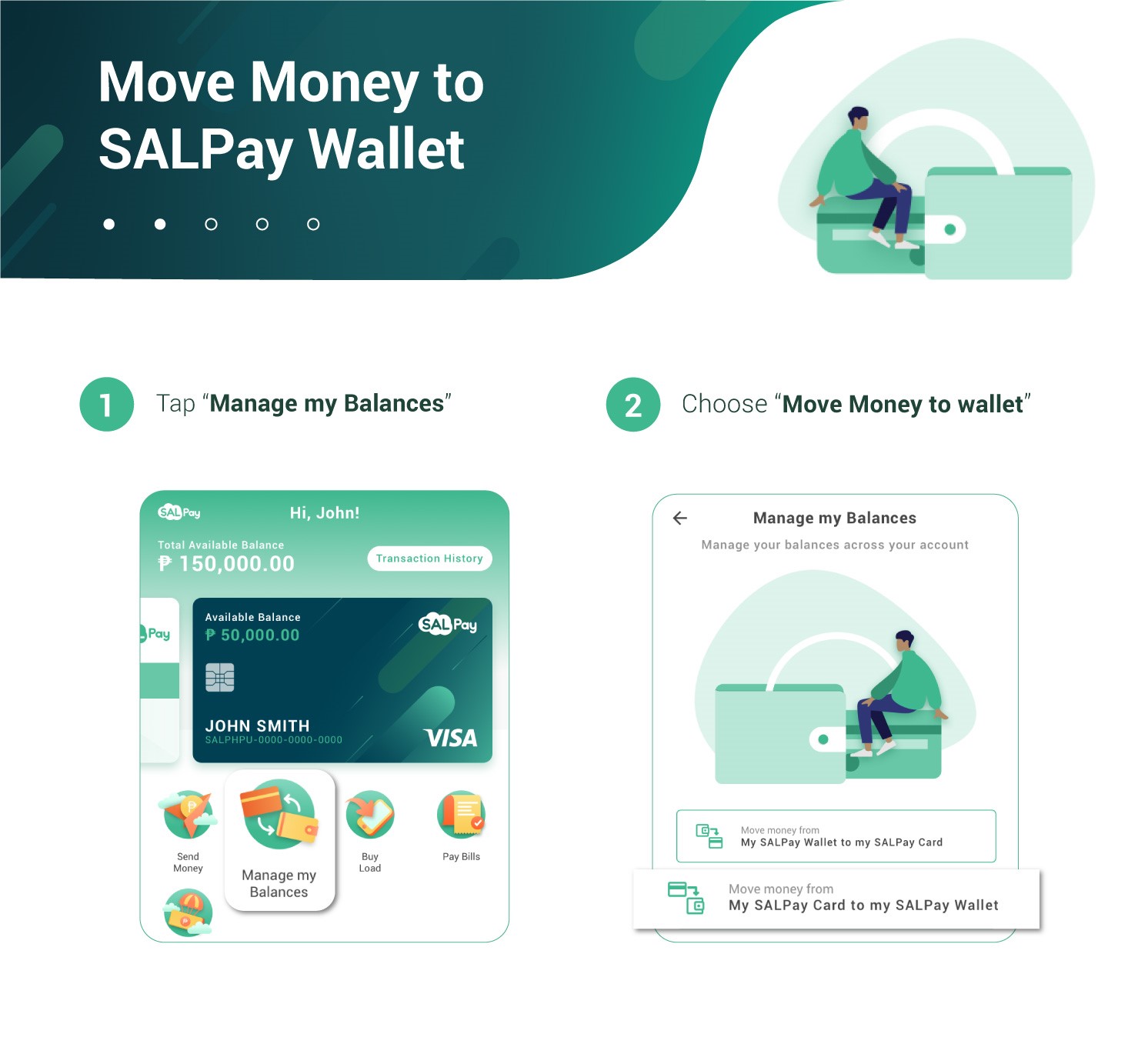 How Do I Move Money From SALPay Card To SALPay Wallet 