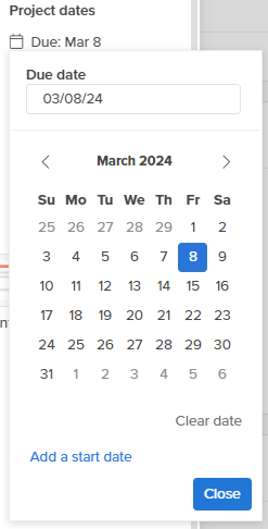 A screenshot of a calendarDescription automatically generated