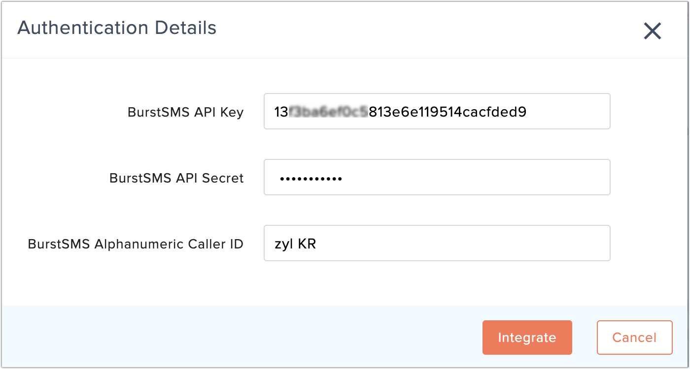 burstsms integration