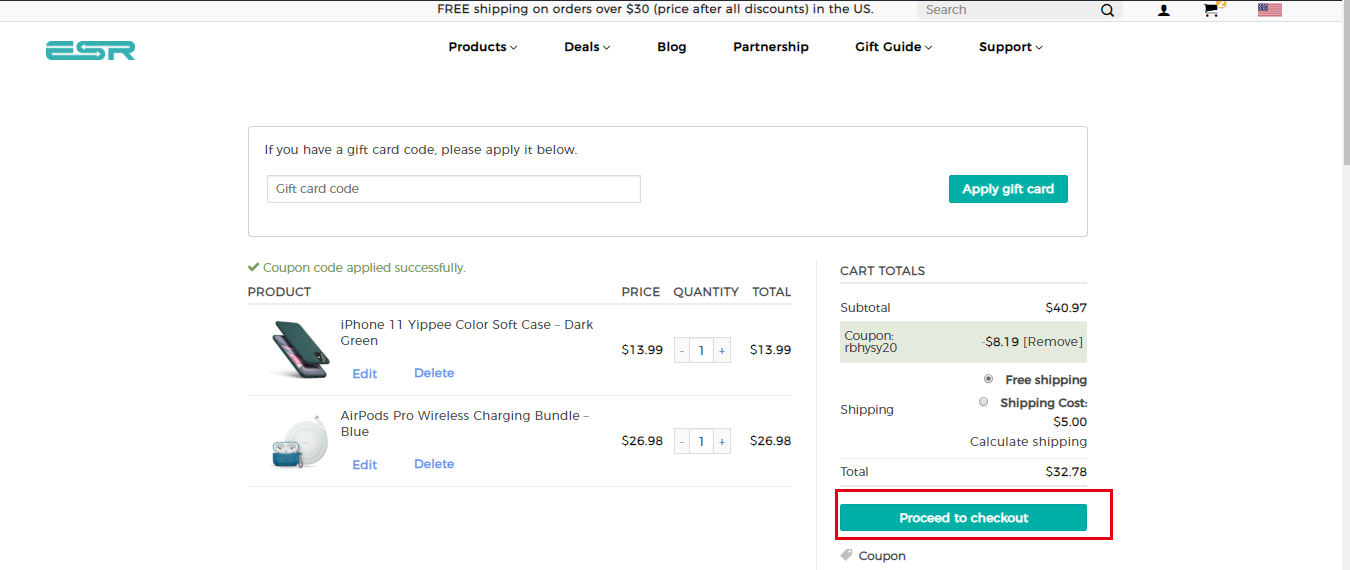 How do I use a discount code?