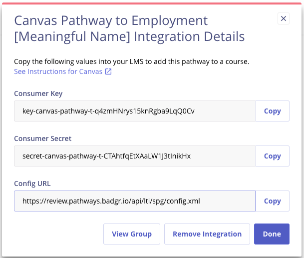 Create Pathway LTI