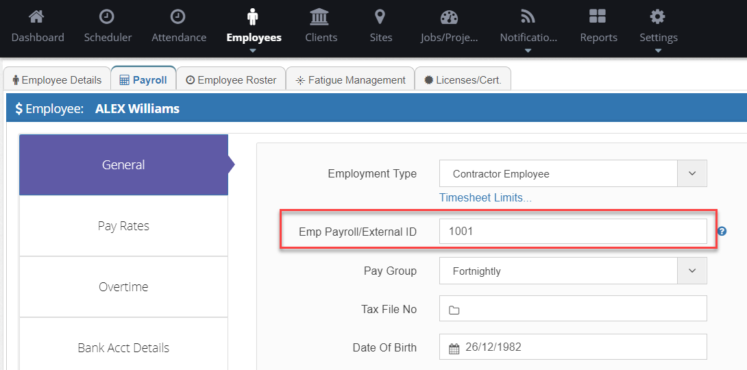 Payroll ID