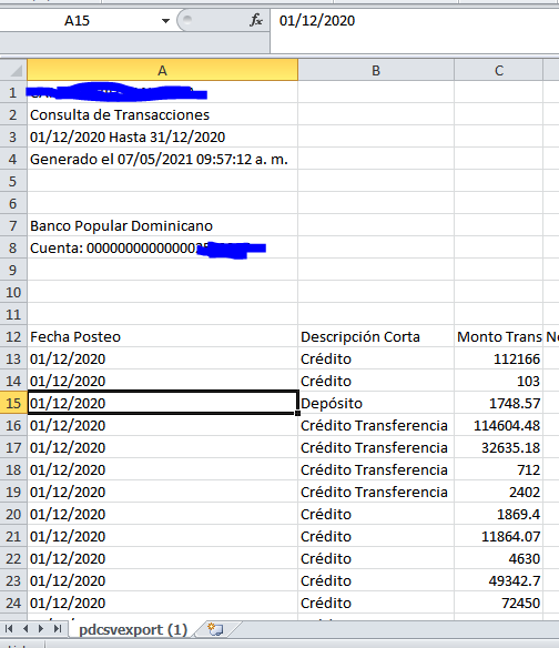 hoja de conciliacion bancaria