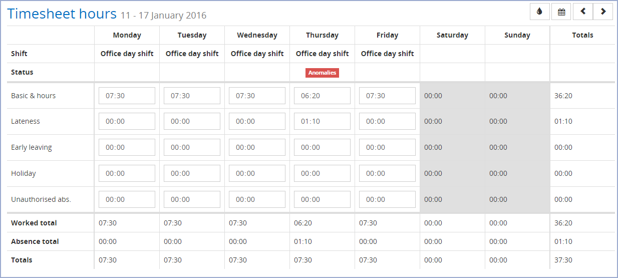 Timesheets