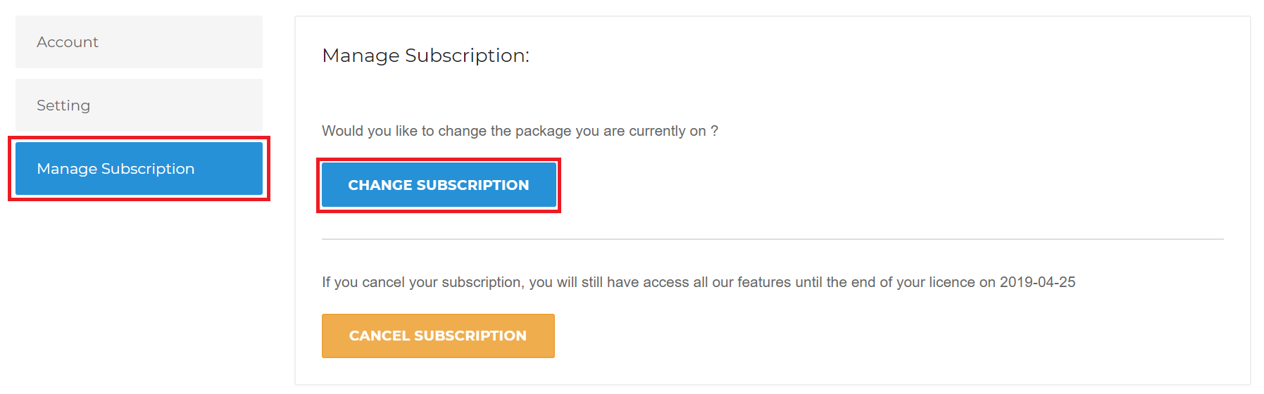 Manage Your Subscriptions Dropstore