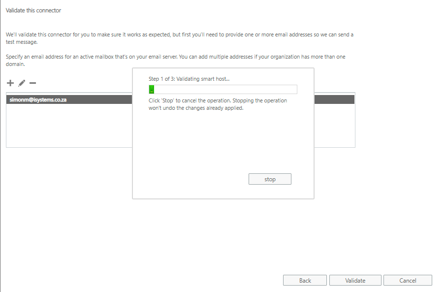 Connector B Validate